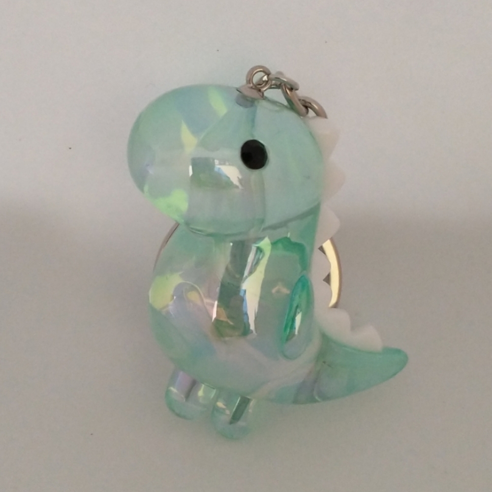 🧁 3/$30 Kawaii Dinosaur Iridescent Keychain NEW